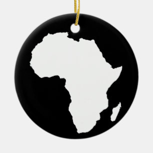 Ornamento De Cerâmica África audaciosa preta