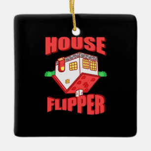 Ornamento De Cerâmica Agente imobiliário House Flipper