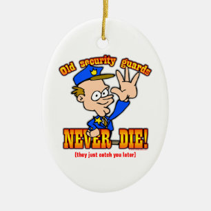 Ornamento De Cerâmica Agentes de segurança