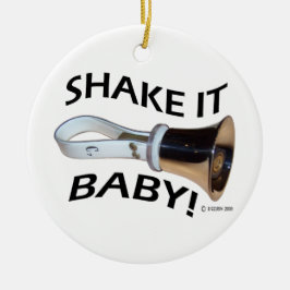 Ornamento De Cerâmica Agite, Querida!