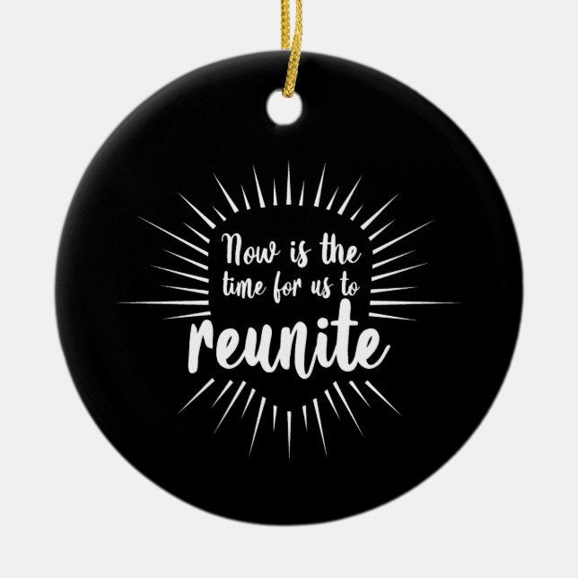 Ornamento De Cerâmica Agora é o Pedido de Tempo (Frente)