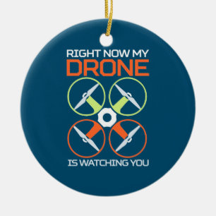 Ornamento De Cerâmica Agora Meu Drone