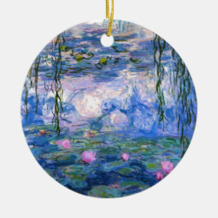 Ornamento De Cerâmica Água Lillies 1919 de Claude Monet