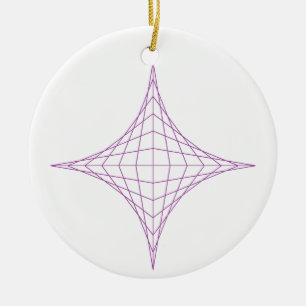 Ornamento De Cerâmica Aguardente (roxo)