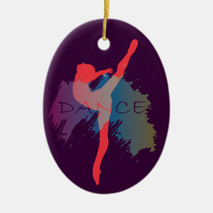 Ornamento De Cerâmica Aguarela da dança