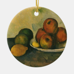Ornamento De Cerâmica "Ainda com as Maçãs" por Paul Cezanne