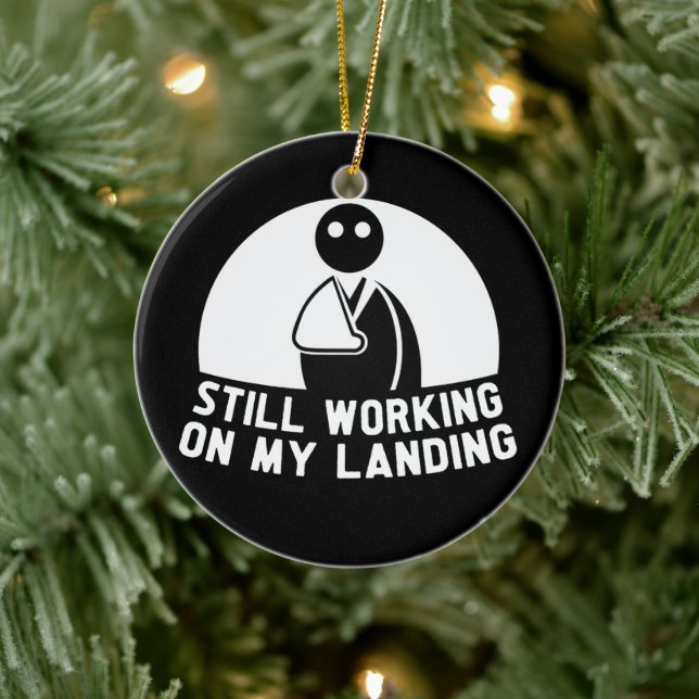 Ornamento De Cerâmica Ainda Trabalhando Em Meu Desembarque, Sobrevivente (Árvore)