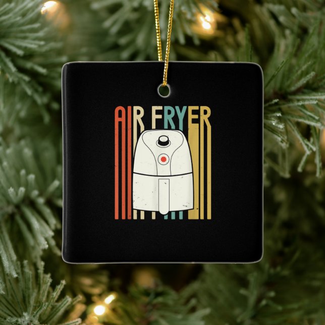 Ornamento De Cerâmica Air Fryer Master Cook Comida| Frango Retroativo (Árvore)