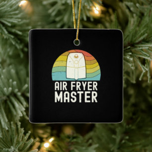 Ornamento De Cerâmica Air Fryer Master Cook Comida Lover Foodie