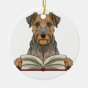 Ornamento De Cerâmica airedale terrier