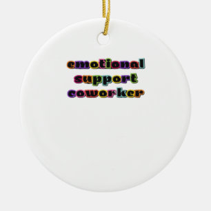 Ornamento De Cerâmica Ajuda Emocional Coworker Work Office Classic