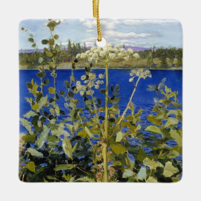 Ornamento De Cerâmica Akseli Gallen-Kallela - Angélica Selvagem (Frente)