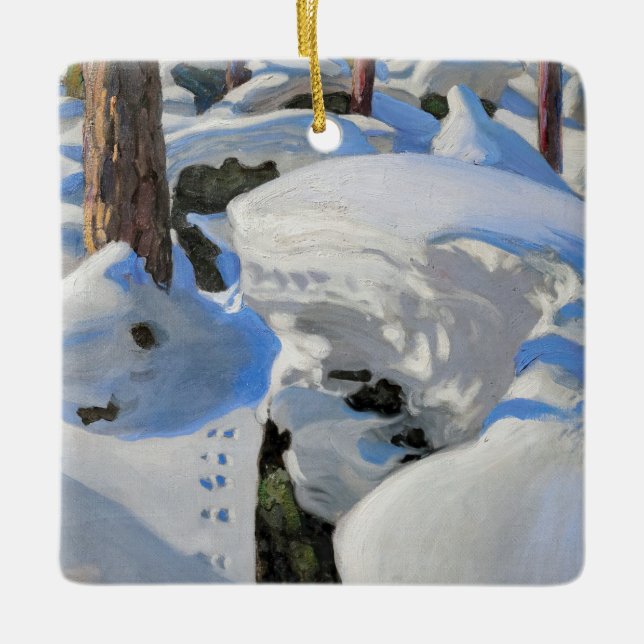 Ornamento De Cerâmica Akseli Gallen-Kallela - Leão do Lynx (Frente)