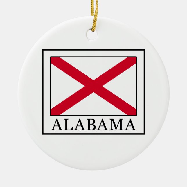 Ornamento De Cerâmica Alabama (Frente)