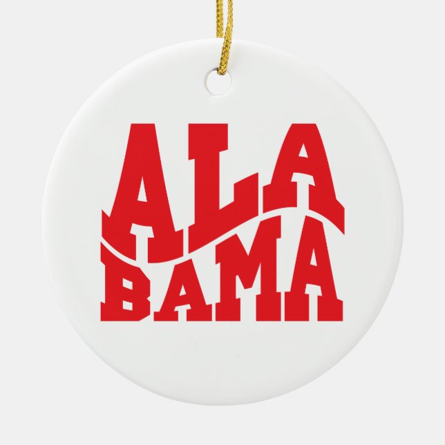 Ornamento De Cerâmica Alabama (Frente)
