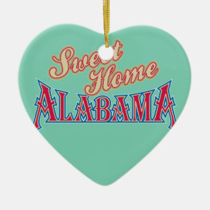 Ornamento De Cerâmica Alabama é Lar
