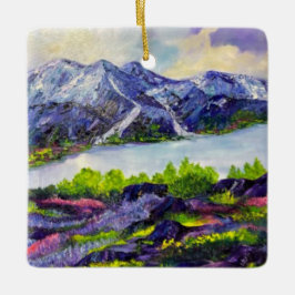 Ornamento De Cerâmica Alaskan Alpna Love cerâmica ornnament