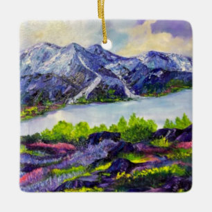 Ornamento De Cerâmica Alaskan Alpna Love cerâmica ornnament