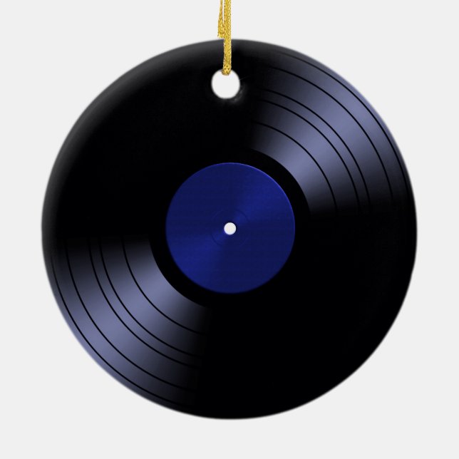 Ornamento De Cerâmica Álbum gravado de vinil - disco 70s 45 retro (Traseira)
