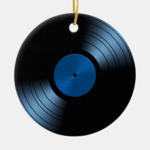 Ornamento De Cerâmica Álbum gravado de vinil - muito retro