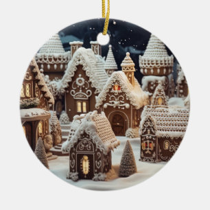Ornamento De Cerâmica aldeia natal vintage