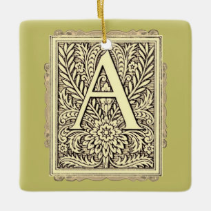 Ornamento De Cerâmica Alfabeto - Letra A Cerâmica Ornament