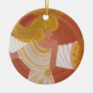 Ornamento De Cerâmica Alfaia “Abundantia” a deusa da plenitude