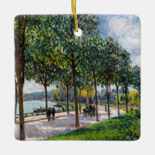 Ornamento De Cerâmica Alfred Sisley - Allee de Castanheiros
