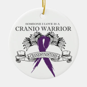 Ornamento De Cerâmica Alguém que amo tem Cranio