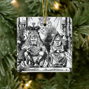 Ornamento De Cerâmica Alice no País das Maravilhas vintage, julgamento d