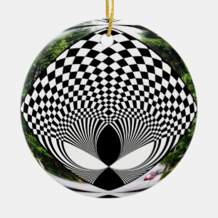 Ornamento De Cerâmica Alienígena BEM olhando para você!