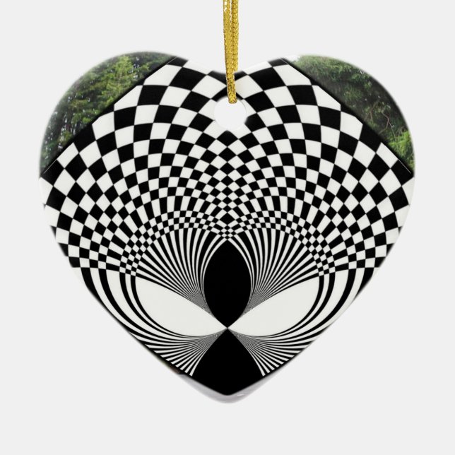 Ornamento De Cerâmica Alienígena - Olhando para você! (Frente)