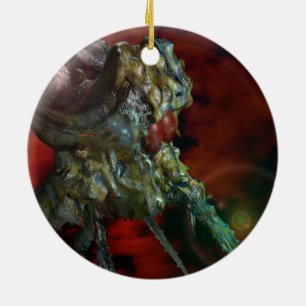 Ornamento De Cerâmica aliens, eles estão aqui