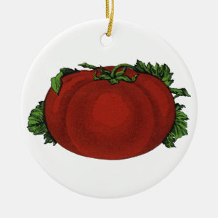 Ornamento De Cerâmica Alimentos Antigos, Tomate Maduro, Legumes e Frutas