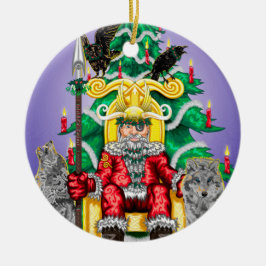 Ornamento De Cerâmica AllFather Yuletide