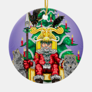Ornamento De Cerâmica AllFather Yuletide