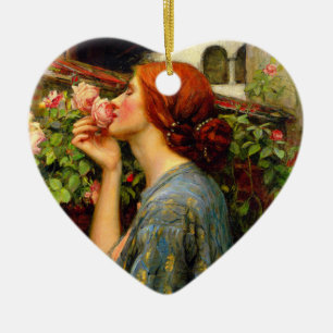Ornamento De Cerâmica Alma da Rosa John William Waterhouse