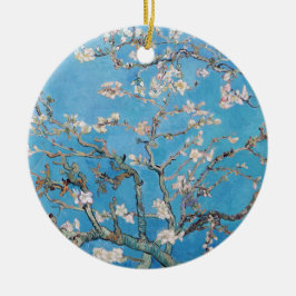 Ornamento De Cerâmica Almond Blossoms Blue Vincent van Gogh Art Painting