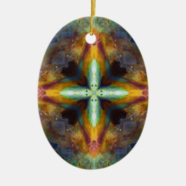 Ornamento De Cerâmica Altar Cross (Frente)