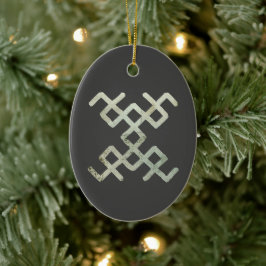 Ornamento De Cerâmica Alteração de Padrão do Báltico Retroativo Desenhad