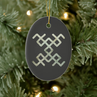 Ornamento De Cerâmica Alteração de Padrão do Báltico Retroativo Desenhad