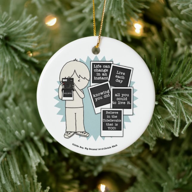 Ornamento De Cerâmica Alteração em um Instante (Árvore)