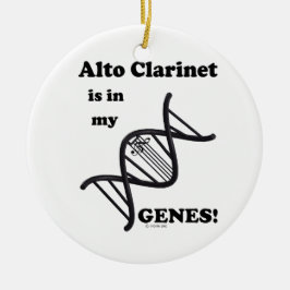 Ornamento De Cerâmica Alto Clarinet Está Em Meus Genes