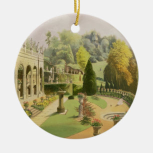 Ornamento De Cerâmica Alton jardina, "dos jardins de Inglaterra", 1857