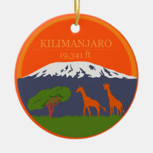 Ornamento De Cerâmica Altura de Kilimanjaro