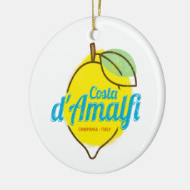 Ornamento De Cerâmica Amalfi Coast Lemon Italy Vintage Costa d'Amalfi