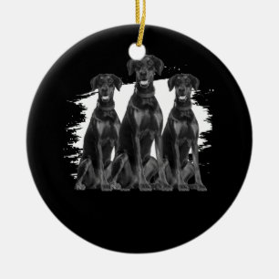 Ornamento De Cerâmica Amante de os animais de Animais de Companhia Dober