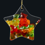 Ornamento De Cerâmica Amantes gomosos do urso<br><div class="desc">Design bonito e doce com os amantes gomosos do urso. Presente perfeito para você,  seu amado e aqueles procurando algo original.</div>