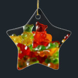 Ornamento De Cerâmica Amantes gomosos do urso<br><div class="desc">Design bonito e doce com os amantes gomosos do urso. Presente perfeito para você,  seu amado e aqueles procurando algo original.</div>