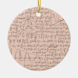 Ornamento De Cerâmica Amantes Matemáticos, Fórmula de Matemática, Gee